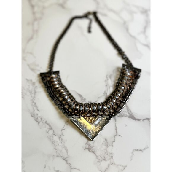 Statement Necklace - Mixed Metal - Picture 3 of 6